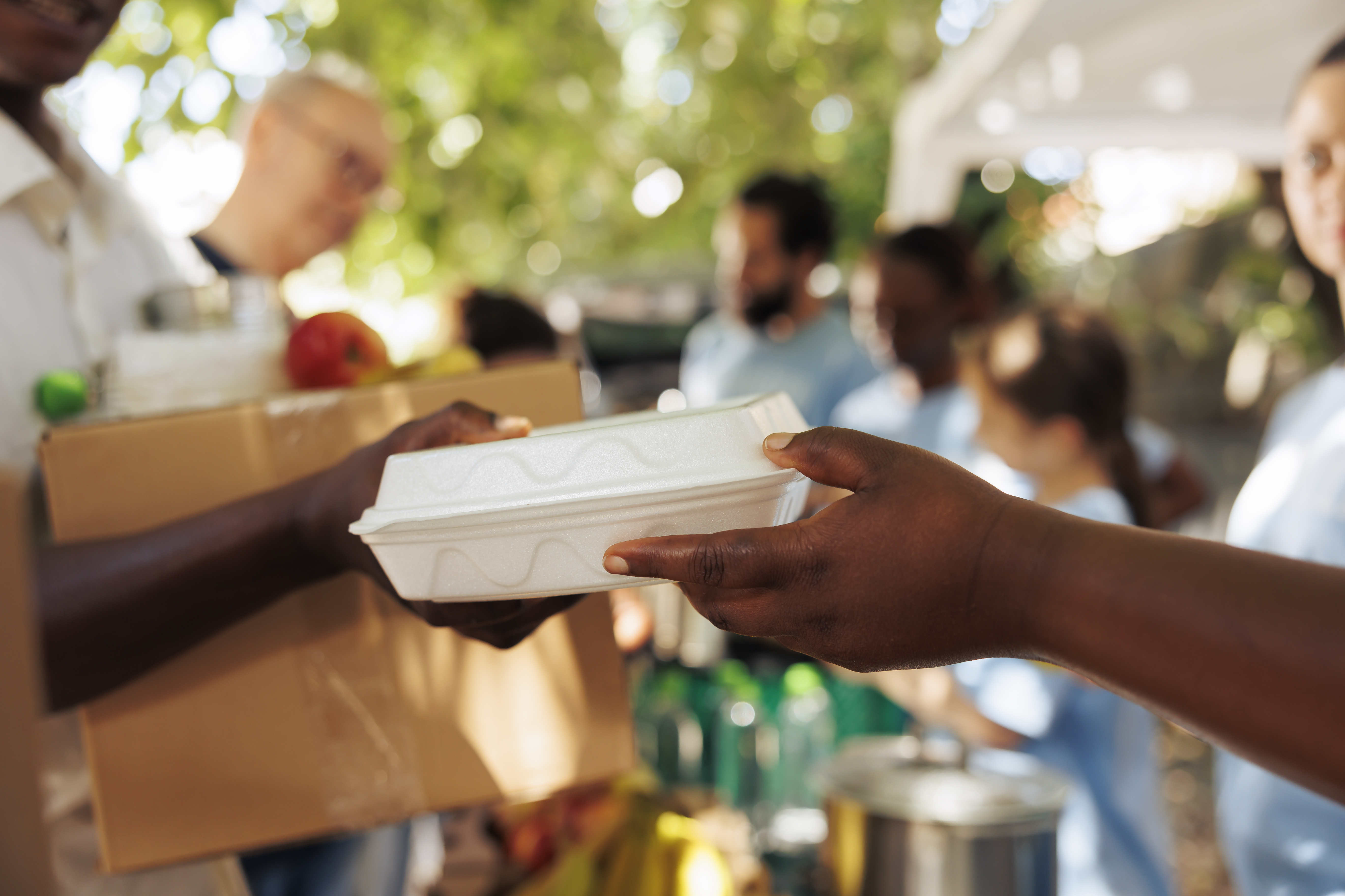 Food donation to needy community