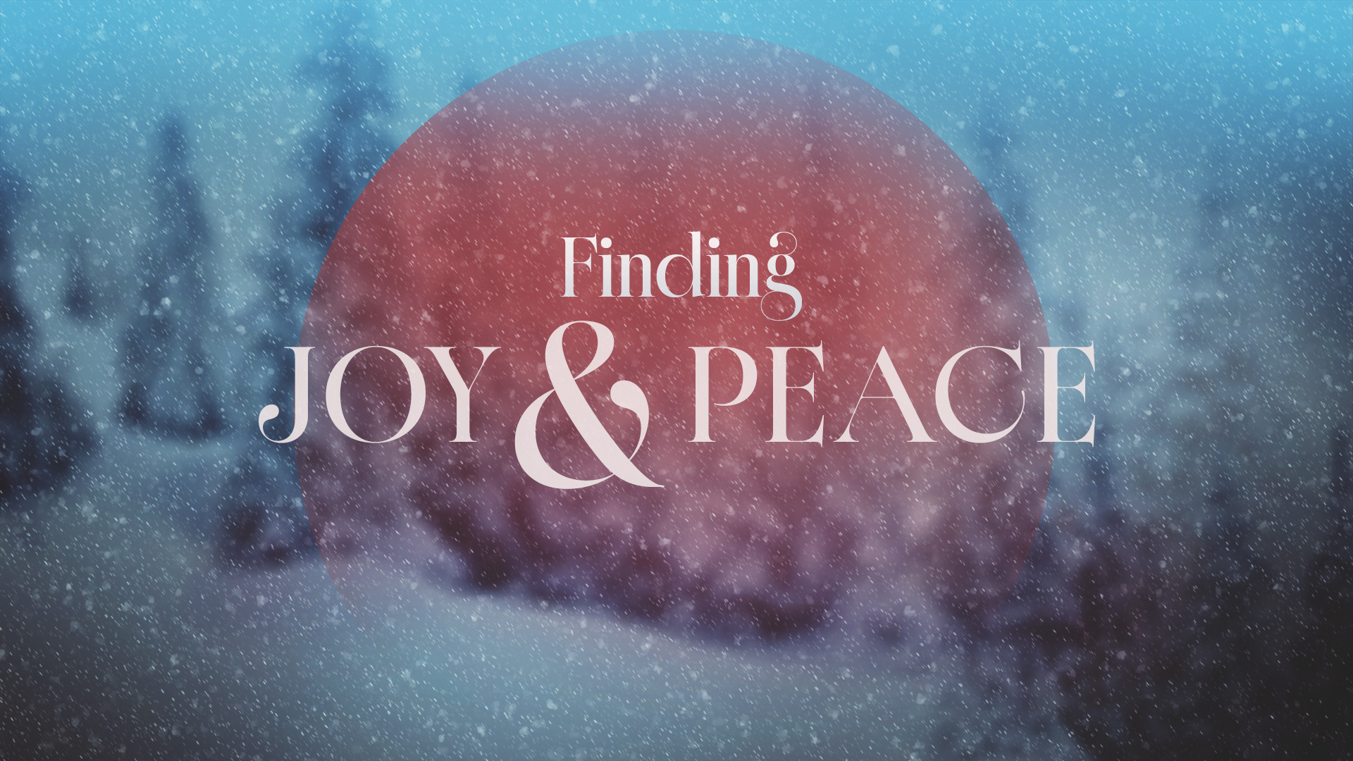 Finding Joy and Peace
